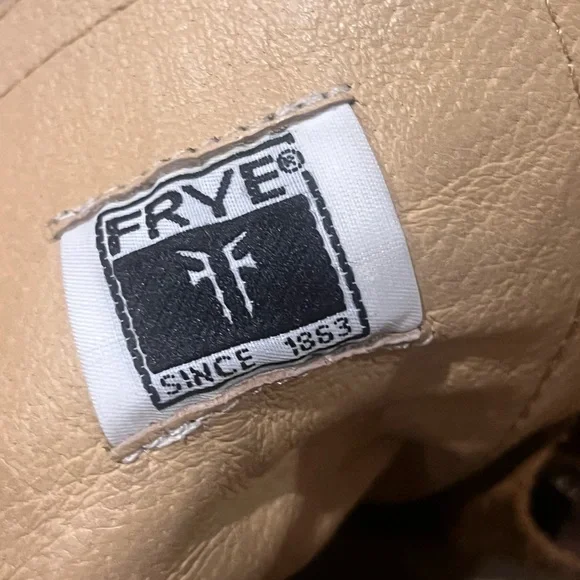 Frye Tyler Brown Leather Double Zip Lace-Up Boots with Brogue Detailing